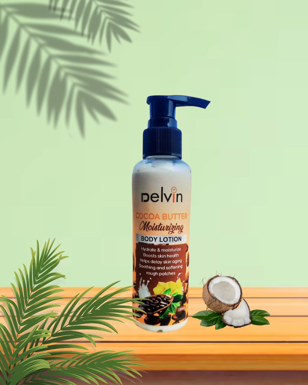 Delvin cocoa butter moisturizing lotion
