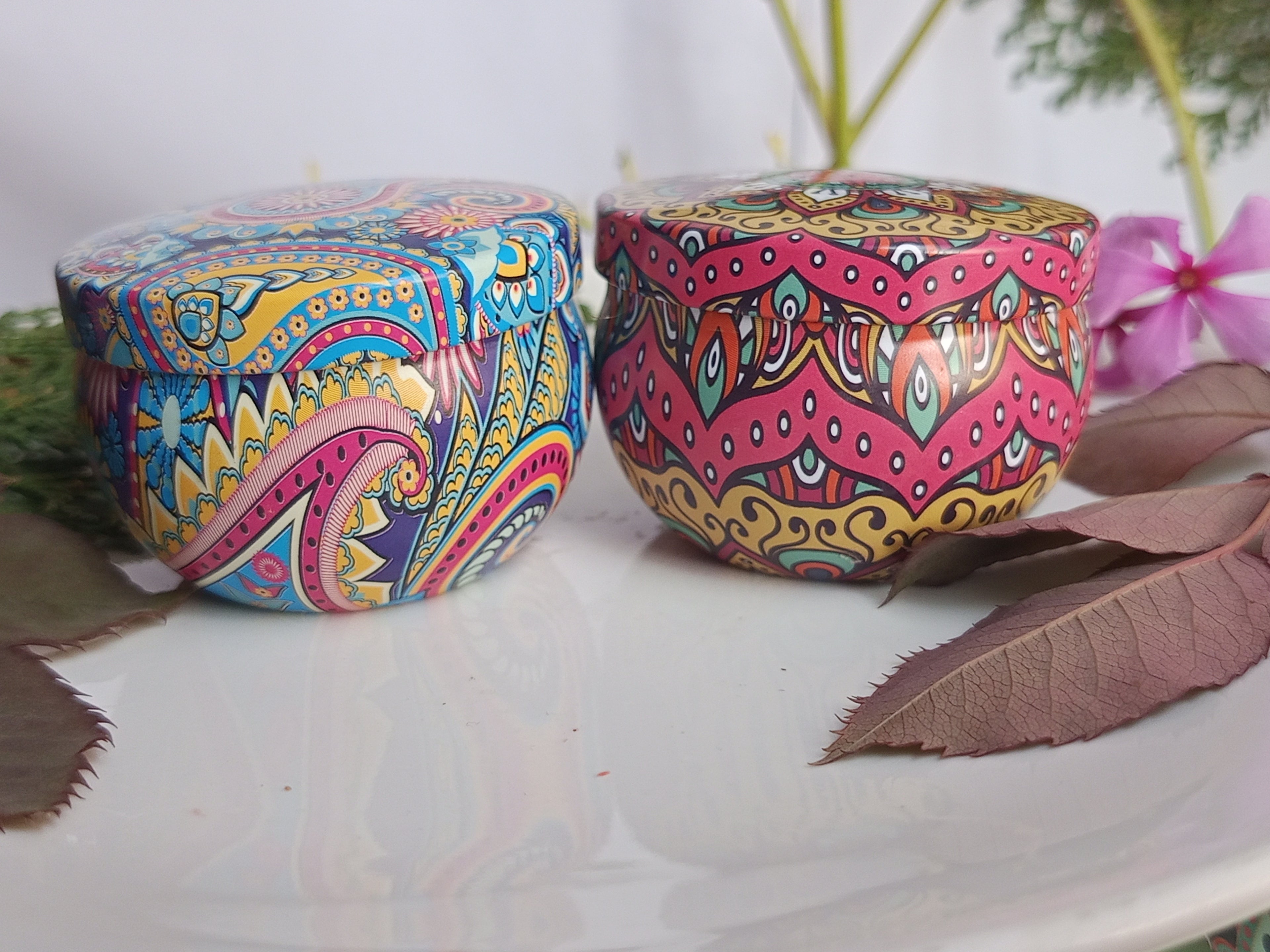 Bundle of 2 Scented Candle Tin Jar